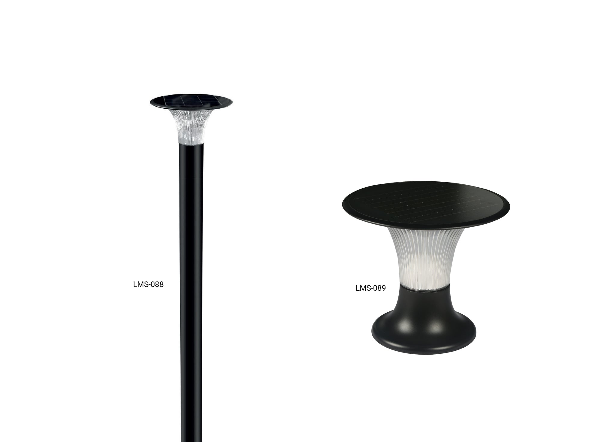 Lampioncini solari LED ad alta efficienza, ideali per l'illuminazione di giardini, viali, cancelli e colonne.