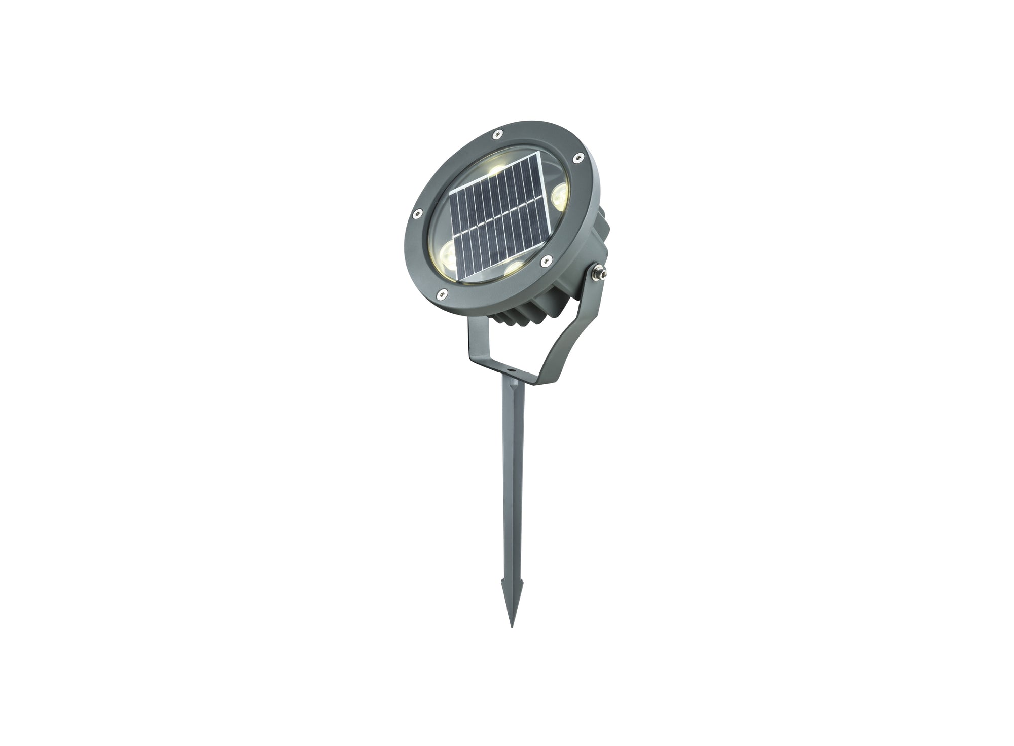 Segnapasso solare LED da giardino con picchetto e pannello fotovoltaico integrato, luce direzionale per esterni